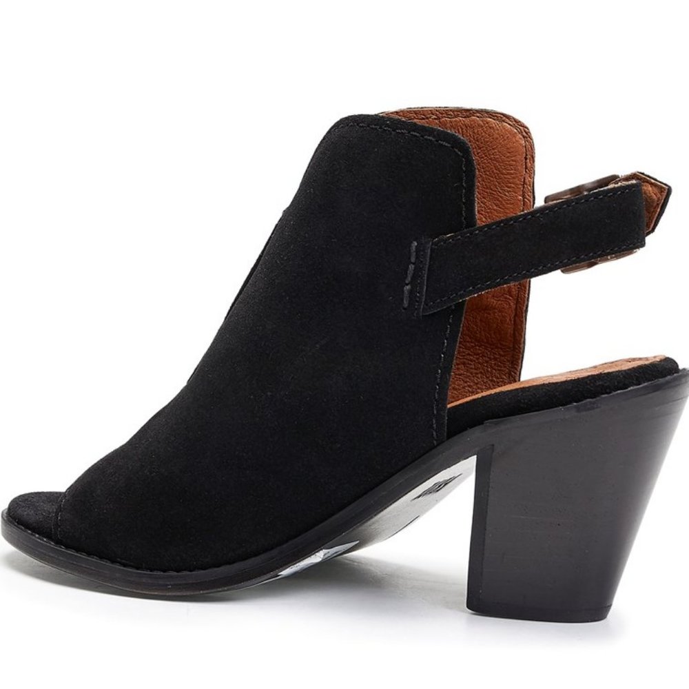 New Frye Courtney Sling Suede Open Toe Heels OfficeCore Summer